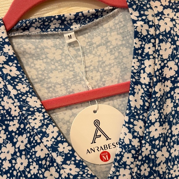 Anrabess NWT blue floral midi dress, medium - Picture 4 of 8